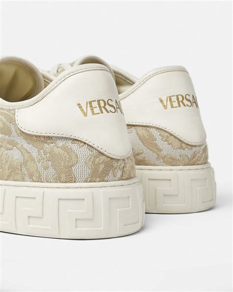 versace palazzo high top sneakers|Versace greca barocco print sneakers.